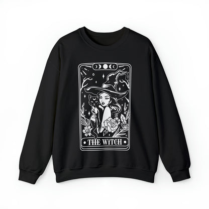 The Witch Tarot Card Unisex Heavy Blend™ Crewneck Sweatshirt