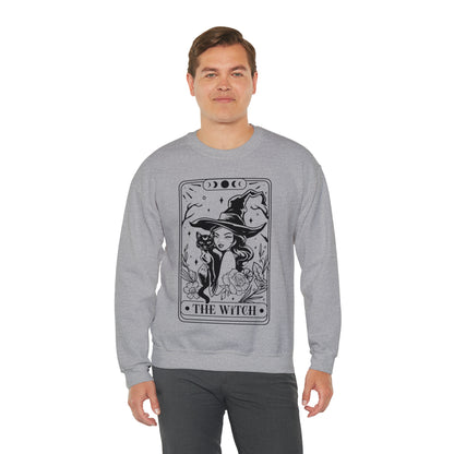 The Witch Tarot Card Unisex Heavy Blend™ Crewneck Sweatshirt