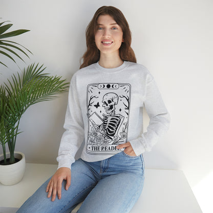 The Reader Tarot Card Unisex Heavy Blend™ Crewneck Sweatshirt