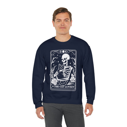 The Cat Lover Tarot Card Unisex Heavy Blend™ Crewneck Sweatshirt