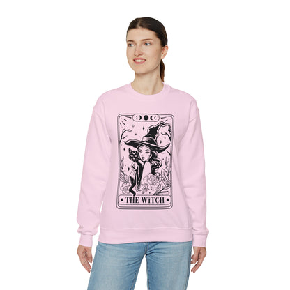 The Witch Tarot Card Unisex Heavy Blend™ Crewneck Sweatshirt