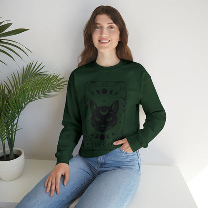 The Cat Tarot Card Unisex Heavy Blend™ Crewneck Sweatshirt