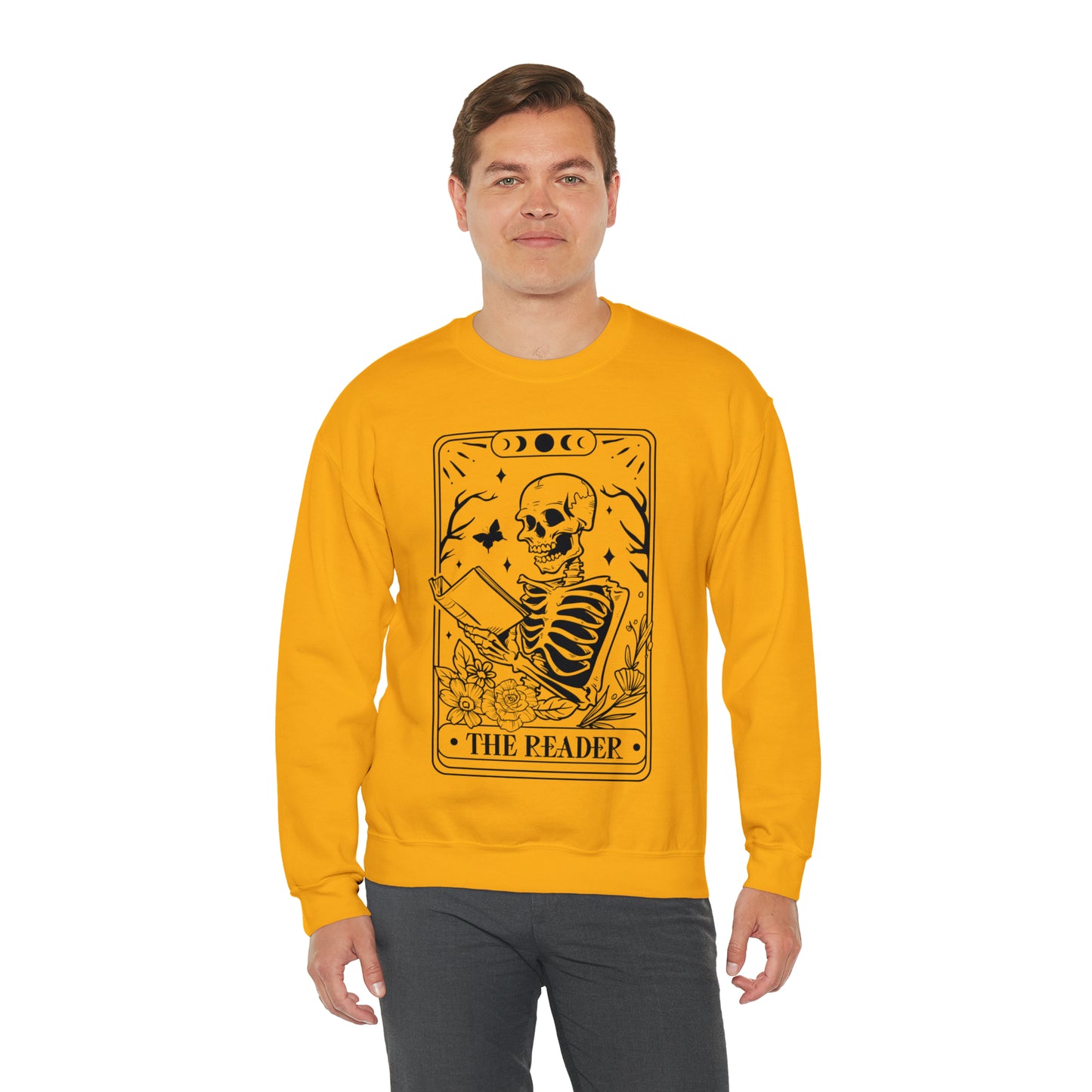 The Reader Tarot Card Unisex Heavy Blend™ Crewneck Sweatshirt
