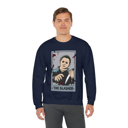 The Slasher Tarot Card Unisex Heavy Blend™ Crewneck Sweatshirt