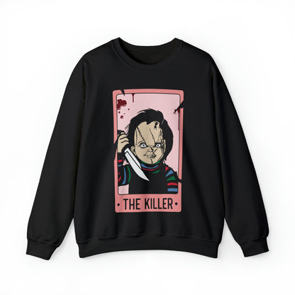 The Killer Tarot Card Unisex Heavy Blend™ Crewneck Sweatshirt