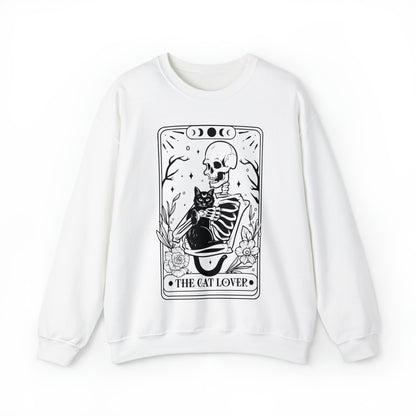 The Cat Lover Tarot Card Unisex Heavy Blend™ Crewneck Sweatshirt
