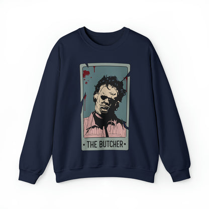 The Butcher Tarot Card Unisex Heavy Blend™ Crewneck Sweatshirt