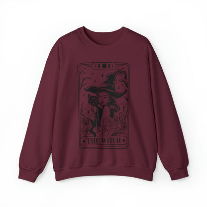 The Witch Tarot Card Unisex Heavy Blend™ Crewneck Sweatshirt