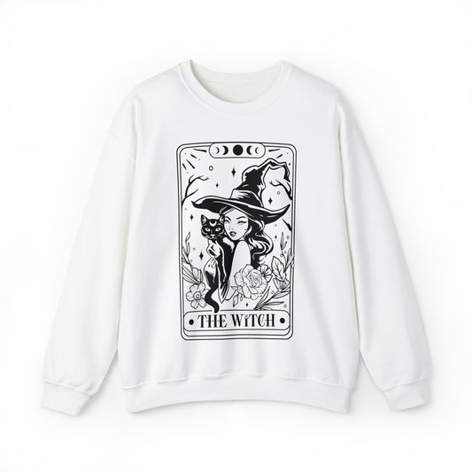 The Witch Tarot Card Unisex Heavy Blend™ Crewneck Sweatshirt