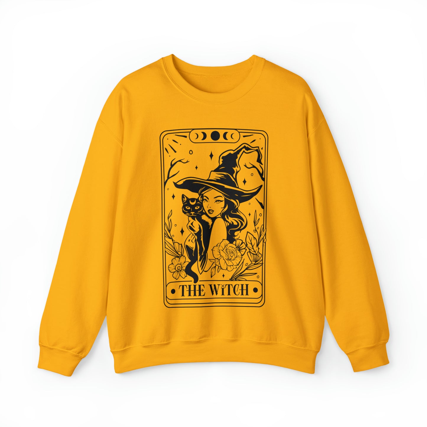 The Witch Tarot Card Unisex Heavy Blend™ Crewneck Sweatshirt