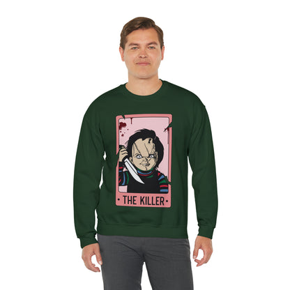 The Killer Tarot Card Unisex Heavy Blend™ Crewneck Sweatshirt