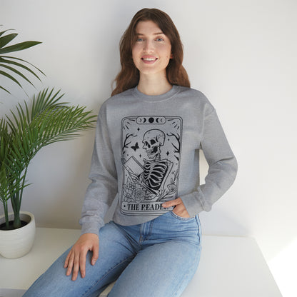 The Reader Tarot Card Unisex Heavy Blend™ Crewneck Sweatshirt
