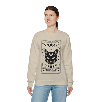 The Cat Tarot Card Unisex Heavy Blend™ Crewneck Sweatshirt