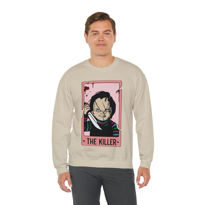 The Killer Tarot Card Unisex Heavy Blend™ Crewneck Sweatshirt