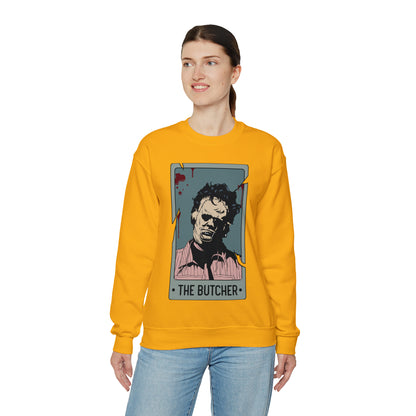The Butcher Tarot Card Unisex Heavy Blend™ Crewneck Sweatshirt
