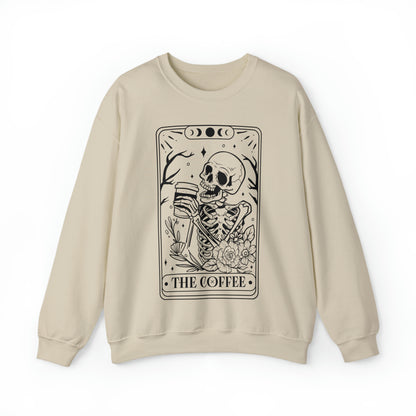 The Coffee Tarot Card Unisex Heavy Blend™ Crewneck Sweatshirt