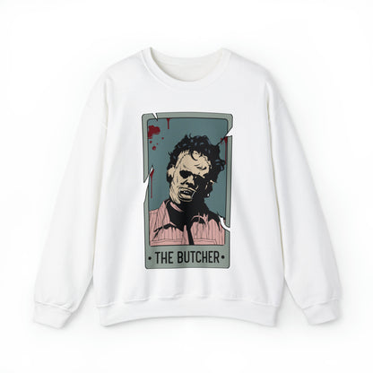 The Butcher Tarot Card Unisex Heavy Blend™ Crewneck Sweatshirt