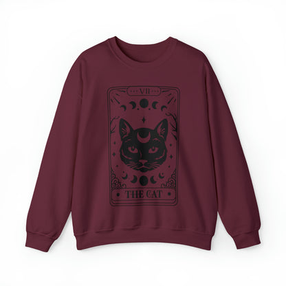 The Cat Tarot Card Unisex Heavy Blend™ Crewneck Sweatshirt