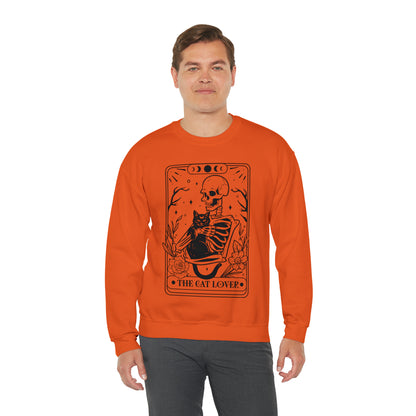 The Cat Lover Tarot Card Unisex Heavy Blend™ Crewneck Sweatshirt
