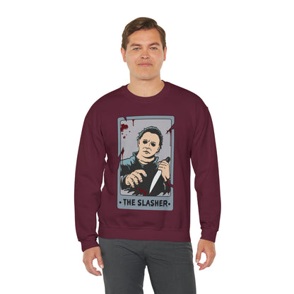 The Slasher Tarot Card Unisex Heavy Blend™ Crewneck Sweatshirt