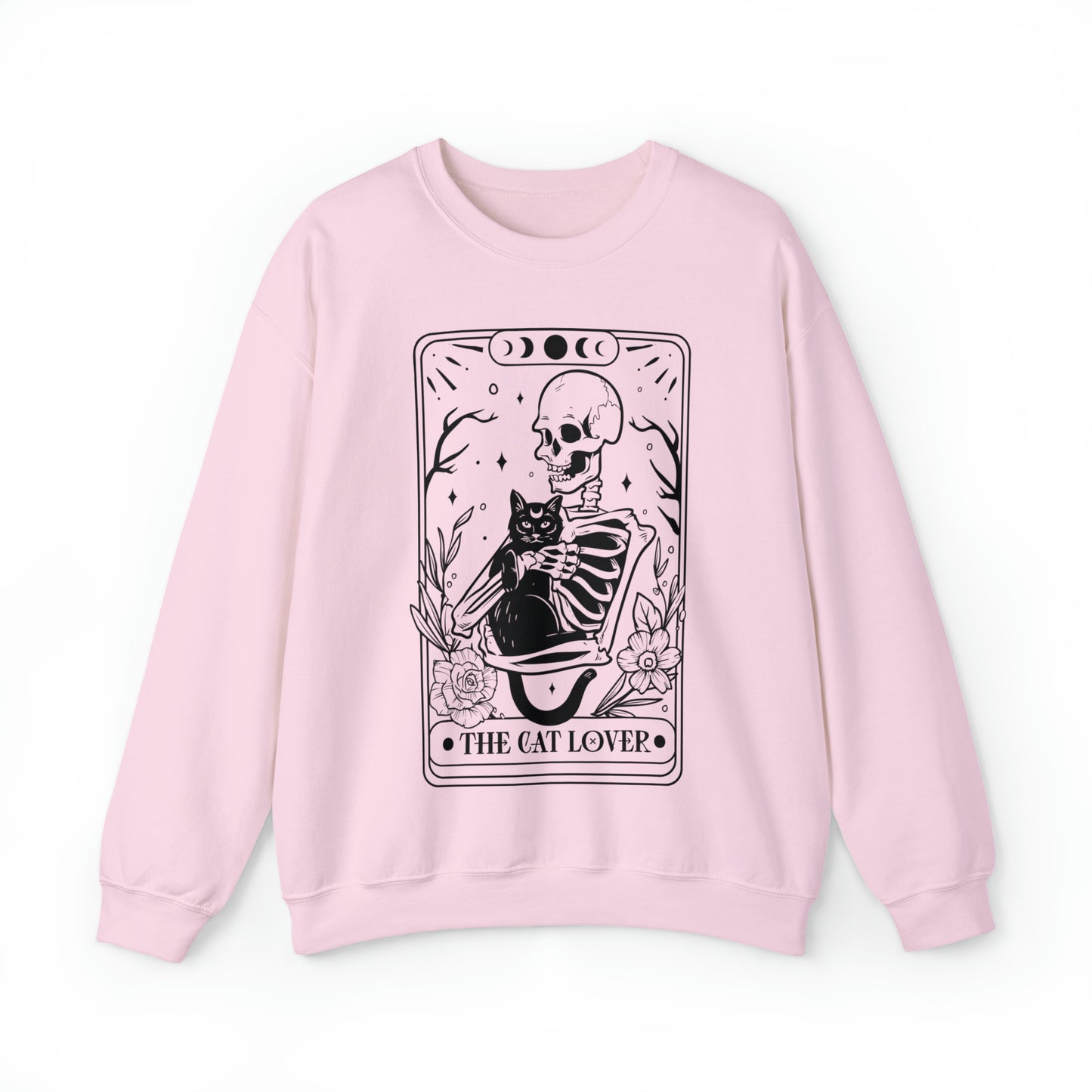 The Cat Lover Tarot Card Unisex Heavy Blend™ Crewneck Sweatshirt