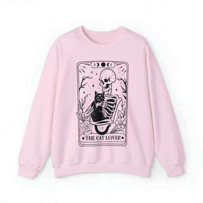The Cat Lover Tarot Card Unisex Heavy Blend™ Crewneck Sweatshirt