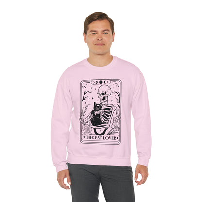 The Cat Lover Tarot Card Unisex Heavy Blend™ Crewneck Sweatshirt