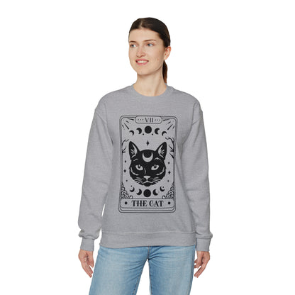 The Cat Tarot Card Unisex Heavy Blend™ Crewneck Sweatshirt