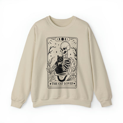 The Cat Lover Tarot Card Unisex Heavy Blend™ Crewneck Sweatshirt