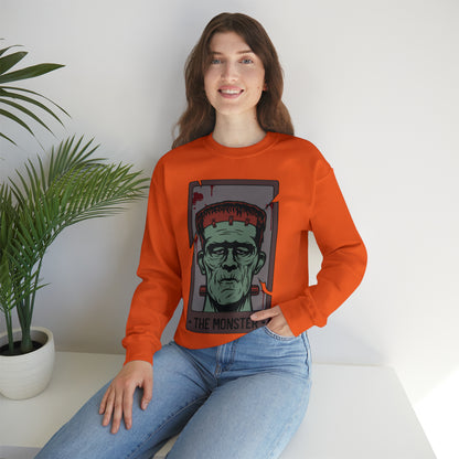 The Monster Tarot Card Unisex Heavy Blend™ Crewneck Sweatshirt