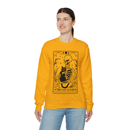 The Cat Lover Tarot Card Unisex Heavy Blend™ Crewneck Sweatshirt