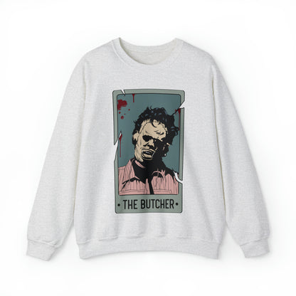 The Butcher Tarot Card Unisex Heavy Blend™ Crewneck Sweatshirt