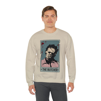 The Butcher Tarot Card Unisex Heavy Blend™ Crewneck Sweatshirt