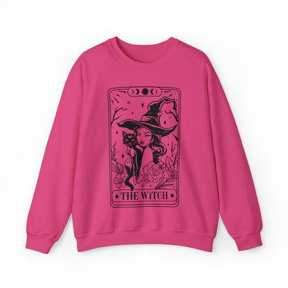 The Witch Tarot Card Unisex Heavy Blend™ Crewneck Sweatshirt