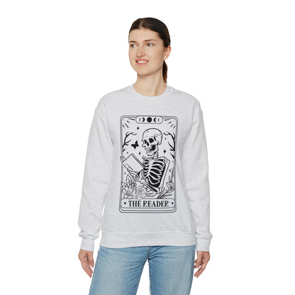 The Reader Tarot Card Unisex Heavy Blend™ Crewneck Sweatshirt