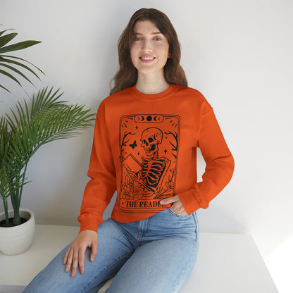 The Reader Tarot Card Unisex Heavy Blend™ Crewneck Sweatshirt