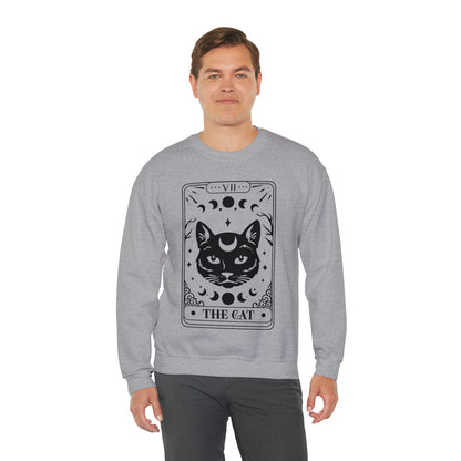 The Cat Tarot Card Unisex Heavy Blend™ Crewneck Sweatshirt