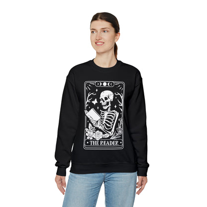 The Reader Tarot Card Unisex Heavy Blend™ Crewneck Sweatshirt