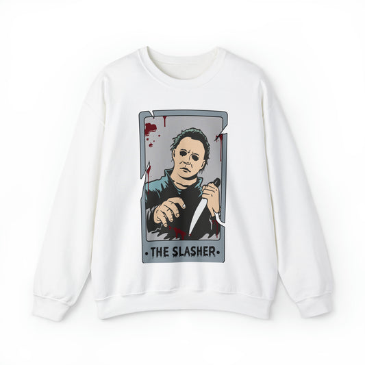 The Slasher Tarot Card Unisex Heavy Blend™ Crewneck Sweatshirt
