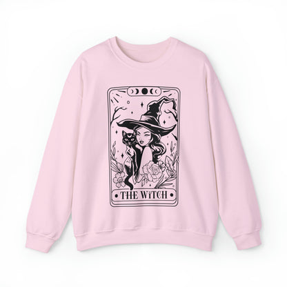 The Witch Tarot Card Unisex Heavy Blend™ Crewneck Sweatshirt