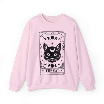 The Cat Tarot Card Unisex Heavy Blend™ Crewneck Sweatshirt