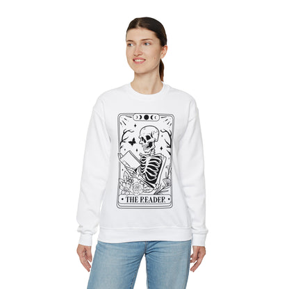 The Reader Tarot Card Unisex Heavy Blend™ Crewneck Sweatshirt