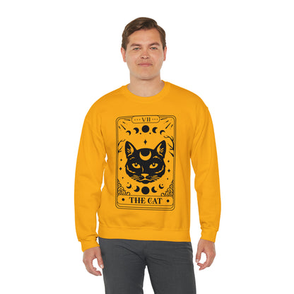 The Cat Tarot Card Unisex Heavy Blend™ Crewneck Sweatshirt