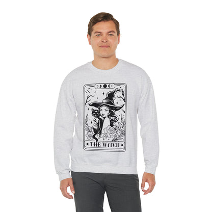 The Witch Tarot Card Unisex Heavy Blend™ Crewneck Sweatshirt