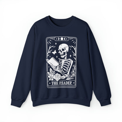 The Reader Tarot Card Unisex Heavy Blend™ Crewneck Sweatshirt