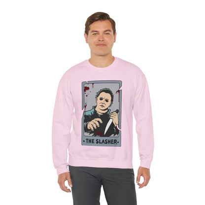 The Slasher Tarot Card Unisex Heavy Blend™ Crewneck Sweatshirt