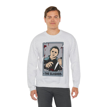 The Slasher Tarot Card Unisex Heavy Blend™ Crewneck Sweatshirt