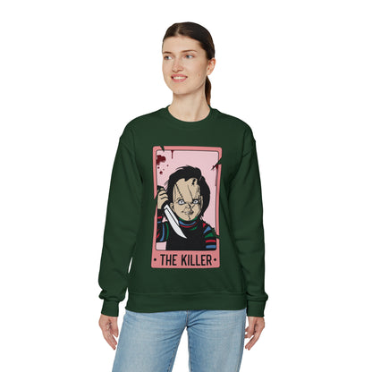 The Killer Tarot Card Unisex Heavy Blend™ Crewneck Sweatshirt