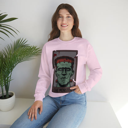 The Monster Tarot Card Unisex Heavy Blend™ Crewneck Sweatshirt