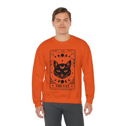 The Cat Tarot Card Unisex Heavy Blend™ Crewneck Sweatshirt